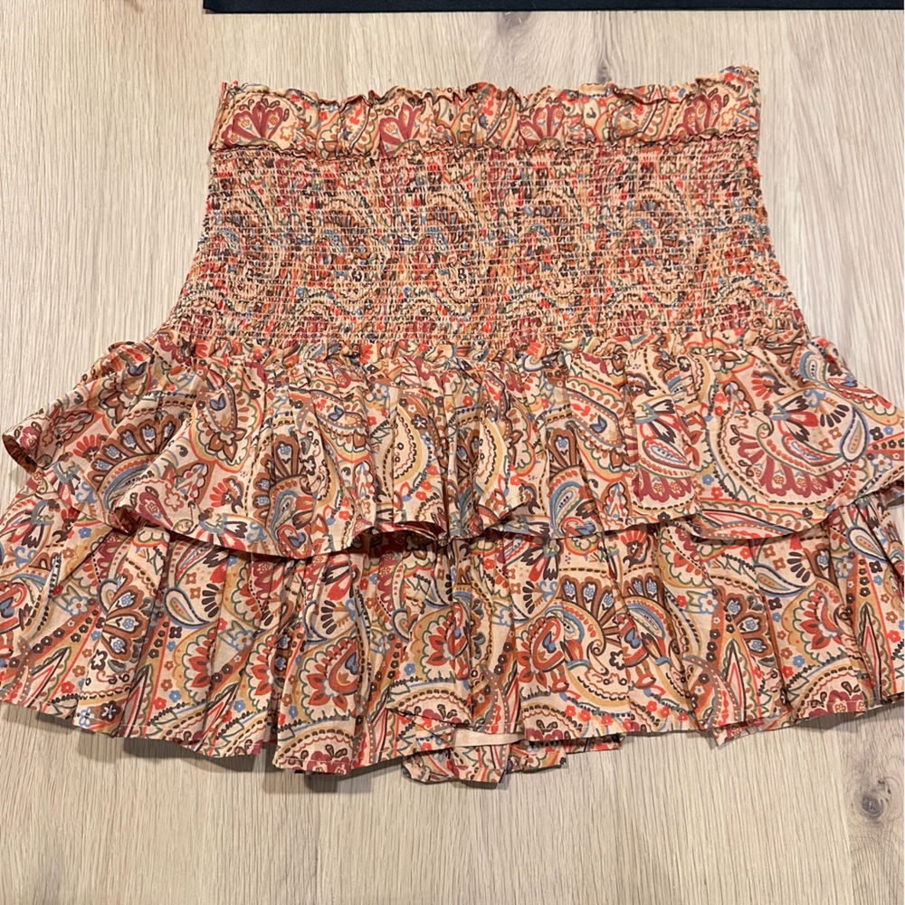House of Harlow 1960 Smocked Skirt